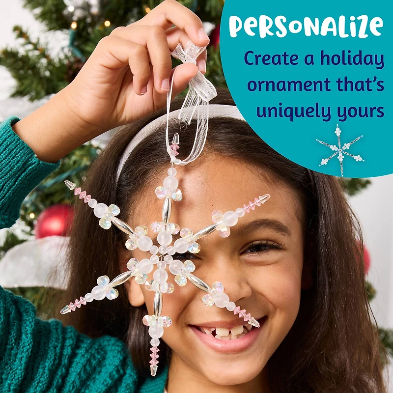 Creativity for Kids® Beaded Snowflake Ornaments