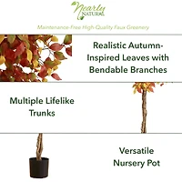 7ft. Autumn Ficus Artificial Fall Tree