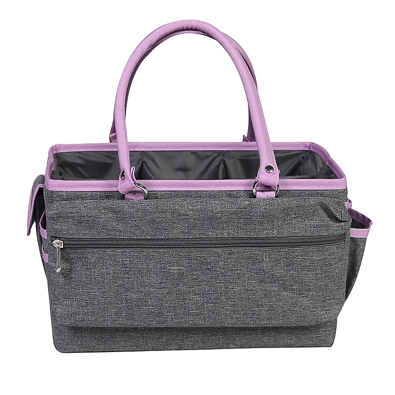 Everything Mary Purple Heather Deluxe Store & Tote Craft Organizer