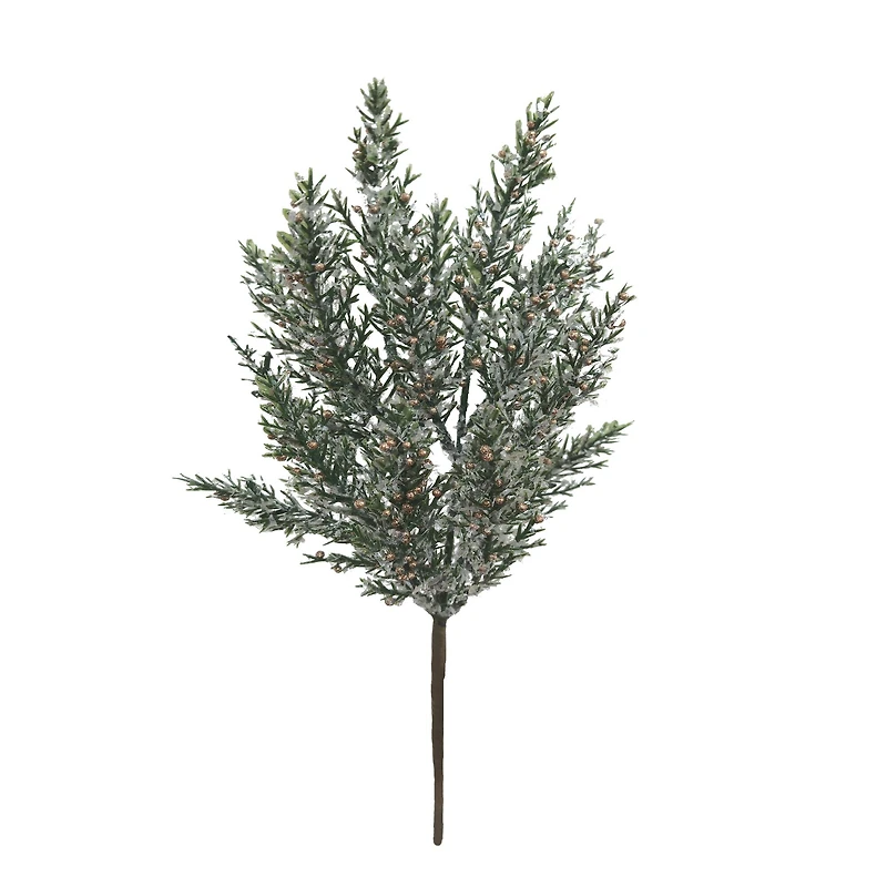 13.5" Icy Gold Berry & Pine Needle Pick by Ashland®