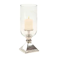 17" Silver Traditional Candle Holder