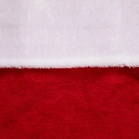 35" Traditional Red with White Cuff Plush Christmas Stocking