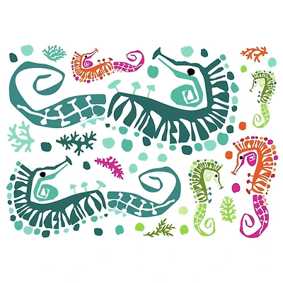 RoomMates Jane Dixon Seahorse Peel & Stick Giant Wall Decals