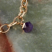 Natural Stone Faceted Ball Charm by Bead Landing