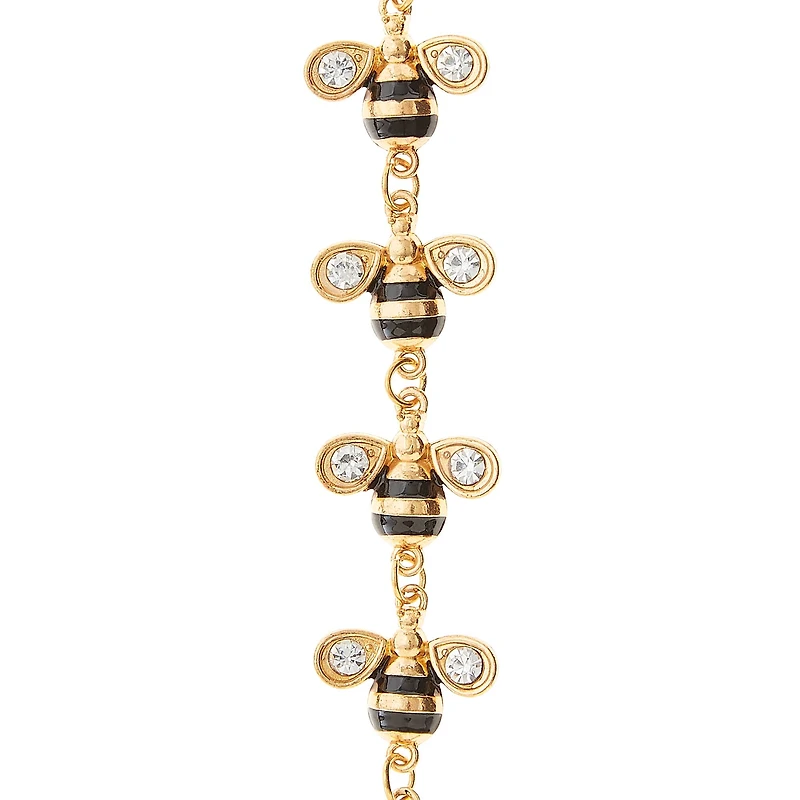 Gold Metal Bumble Bee Charms, 19mm by Bead Landing™