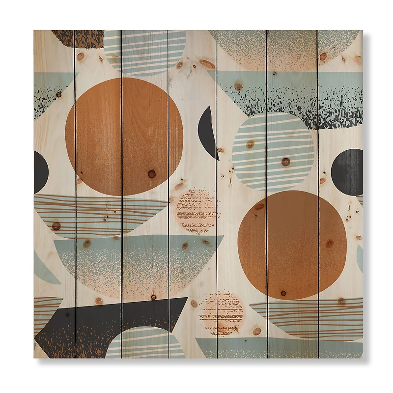 Designart - Retro Shapes With Abstract Suns and Moons I