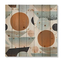 Designart - Retro Shapes With Abstract Suns and Moons I