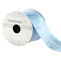 2.5'' x 5 yd. It's a Boy Satin Ribbon by Celebrate It®