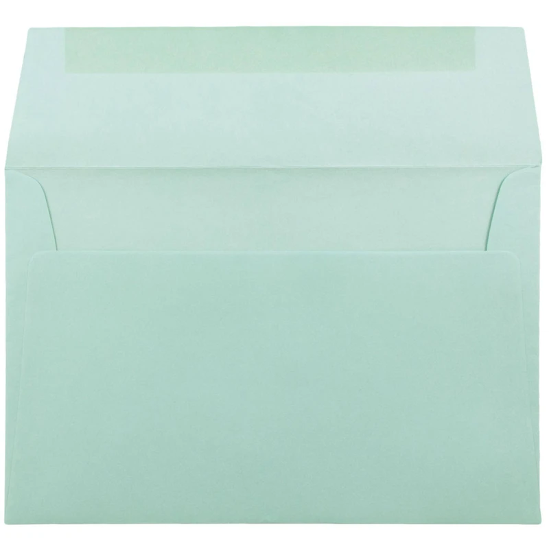 JAM Paper A9 Aqua Blue Invitation Envelopes
