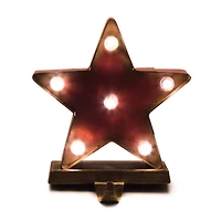 Glitzhome® 7" Marquee LED Star Stocking Holder Set
