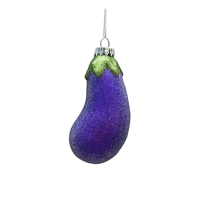 4" Eggplant Glass Ornament by Ashland®