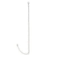7.5" Rhodium Rolo Chain Bracelet by Bead Landing™