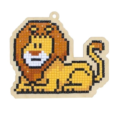 Wizardi Diamond Painting Ornament Kit Lion