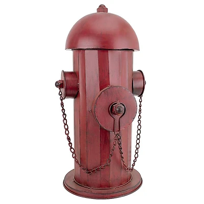 Design Toscano 18" Vintage Metal Fire Hydrant Statue