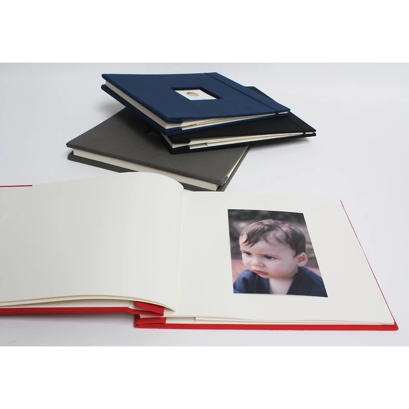 KINSHO Red Photo Journal, 9" x 10.5"