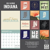 TF Publishing 2024 Home: Indiana Wall Calendar