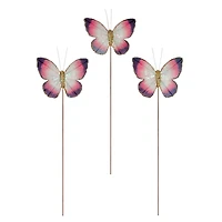Pink & Purple Glitter Butterflies, 3ct. by Ashland®