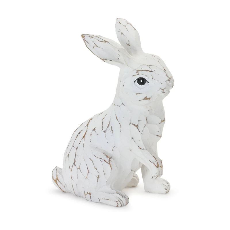 Carved Bunny Figurines Set
