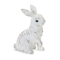 Carved Bunny Figurines Set