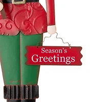 Glitzhome® 3ft. Metal Nutcracker Yard Stake