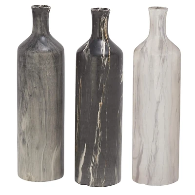 CosmoLiving by Cosmopolitan Multicolor Stoneware Contemporary Vase Set