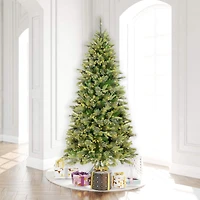 8.5ft. Pre-Lit Slim Cashmere Artificial Christmas Tree, Warm White Dura-Lit® LED Lights