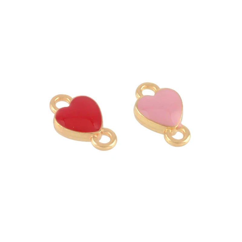13mm Heart Gold Connectors, 2ct. by Bead Landing™