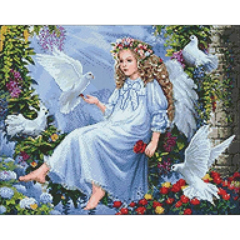 Wizardi Angel & Doves Diamond Painting Kit