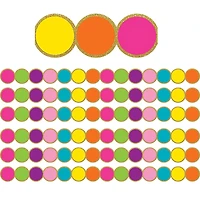 Teacher Created Resources Die-Cut Confetti Circles Border Trim, 210ft.
