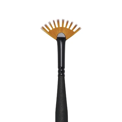 Royal & Langnickel® Mini Majestic™ Short Handle Fan Wisp Brush, Size 10/0