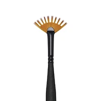 Royal & Langnickel® Mini Majestic™ Short Handle Fan Wisp Brush, Size 10/0