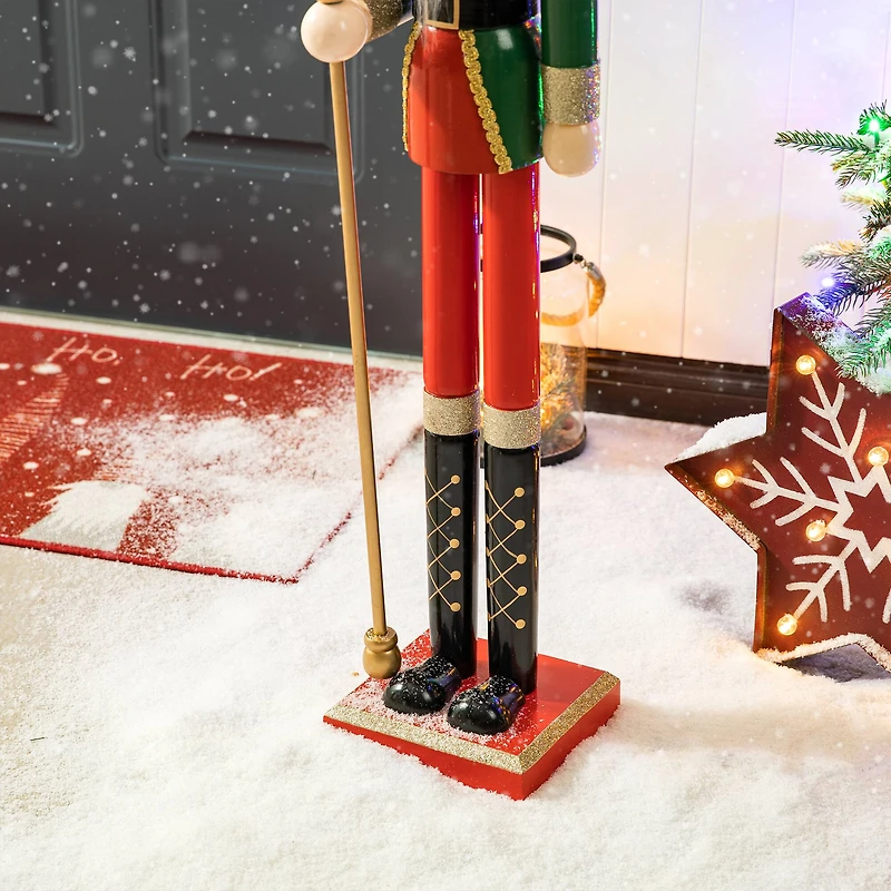 Glitzhome® 42" Wooden Christmas King Nutcracker