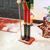Glitzhome® 42" Wooden Christmas King Nutcracker