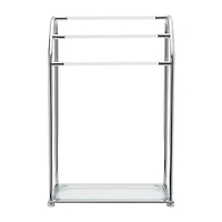 Organize It All Freestanding Acrylic Towel Rack