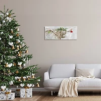 Stupell Industries Cattle with Christmas Ornaments Canvas Wall Art