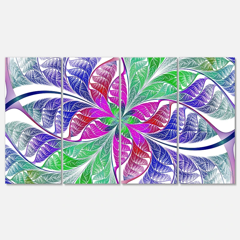 Designart - Flower like Fractal Stained Glass