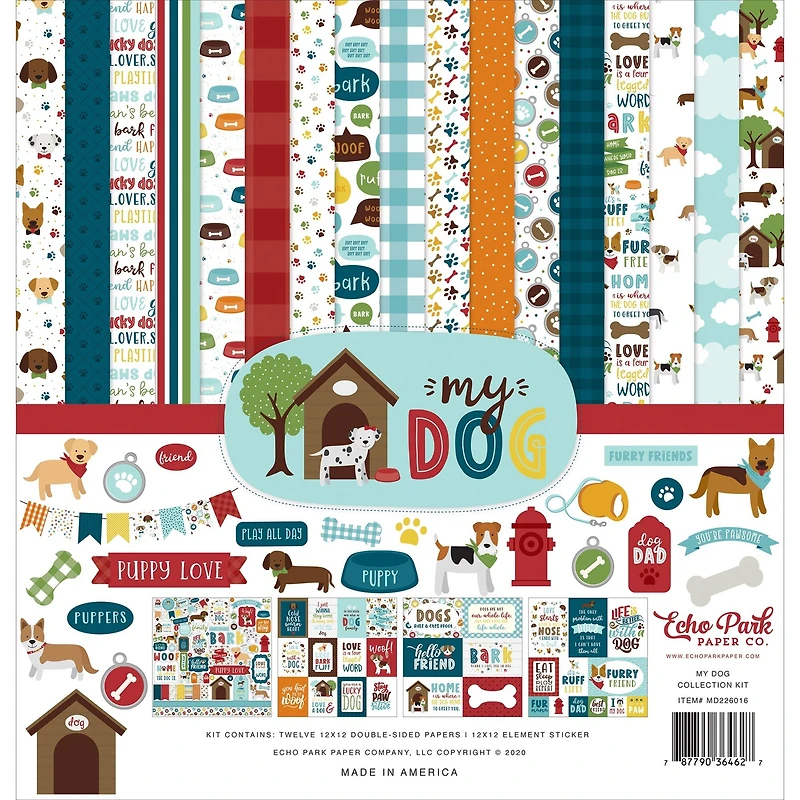 Echo Park™ My Dog Collection Kit, 12" x 12"