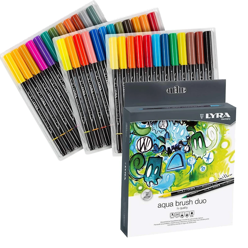 LYRA Aqua Brush Duo Marker Pen Set