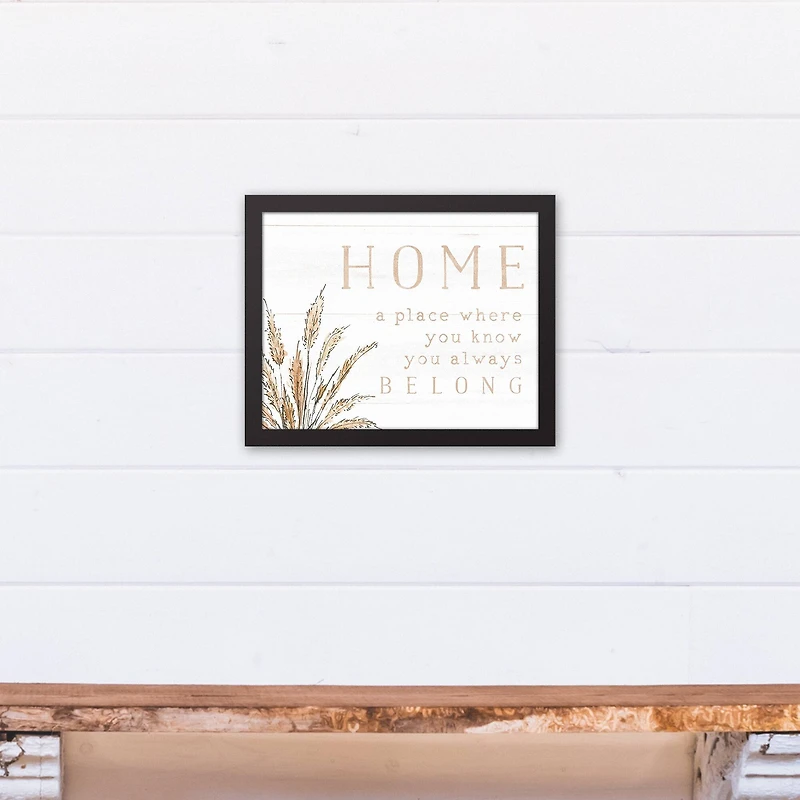 You will Always Belong 11" x 14" Black Framed Canvas