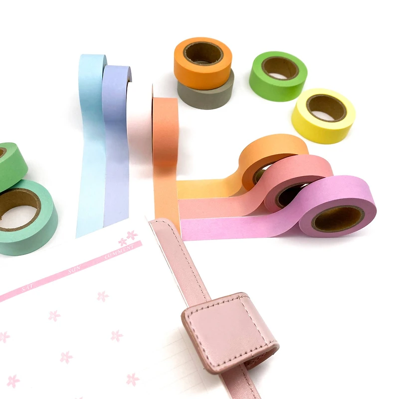 Solid Pastel Crafting Washi Tape Set by Recollections™