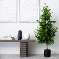 5ft. Unlit Norfolk Pine Artificial Potted Christmas Tree