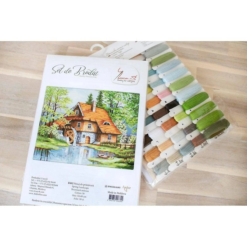 Luca-S Spring Landscape Counted Cross Stitch Kit