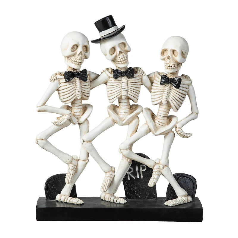 Glitzhome® 10.5" Halloween Dancing Skeleton Table Décor