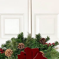 Haute Decor Adjustable Over-the-Door Textured Wreath Hanger