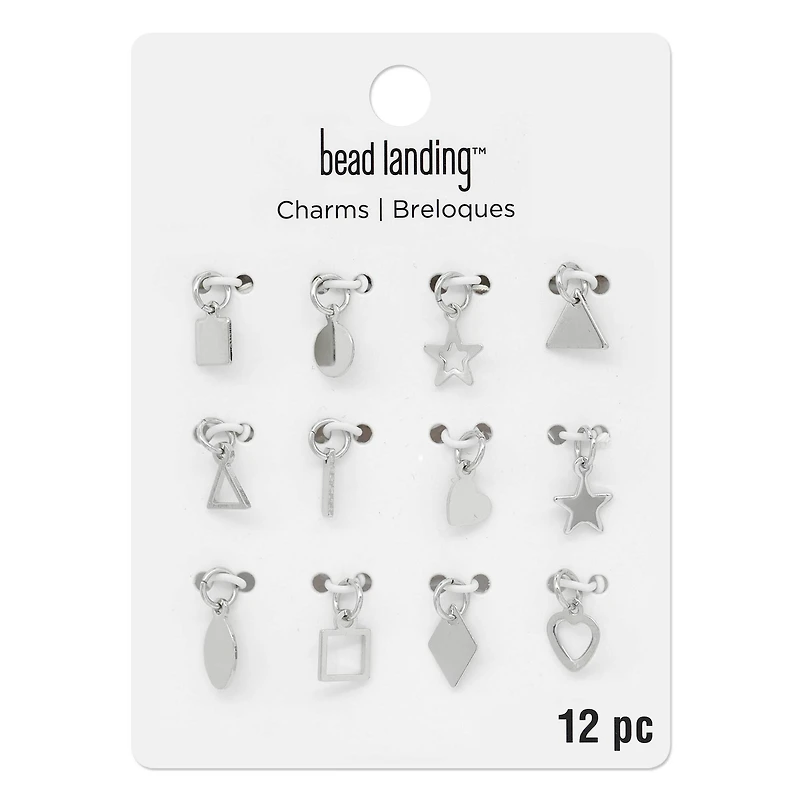 Silver Basic Shapes Charms by Bead Landing™