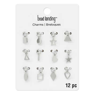 Silver Basic Shapes Charms by Bead Landing™