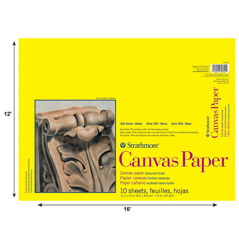 Strathmore® 300 Series Canvas Pad