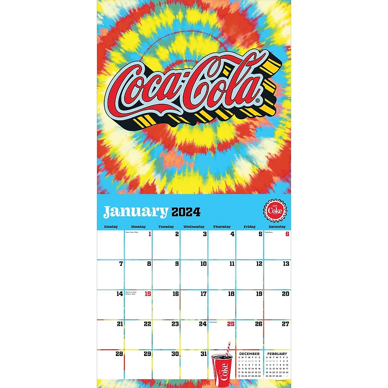 TF Publishing 2024 Coca Cola: Festival of Life Wall Calendar