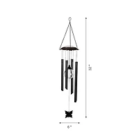 Glitzhome® 32" Solar Powered LED Wind Chime Light
