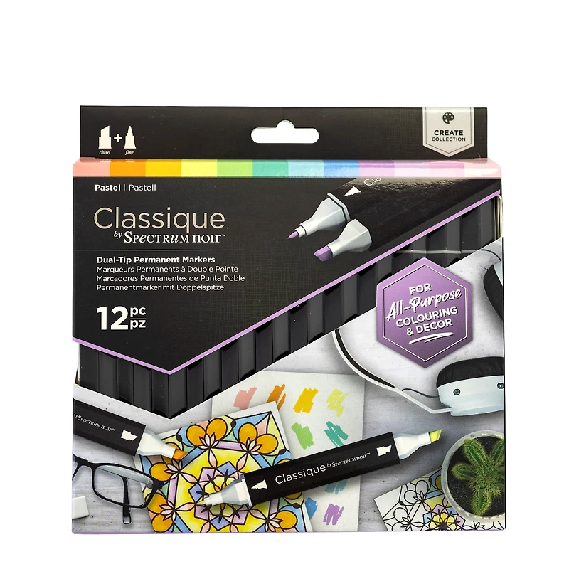 Spectrum Noir™ Classique Pastel Dual Tip Marker Set